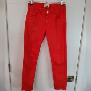 Sezane Red Ankle & Cropped Jeans